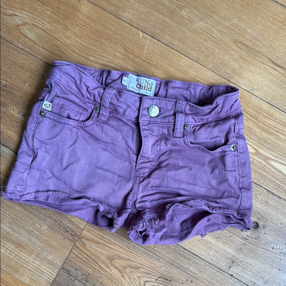 Sunchild Violet Denim Shorts